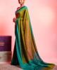 Printed Silk Saree in Light Parrot