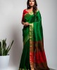 Dhupian Silk Saree in Green color
