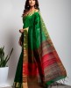 Dhupian Silk Saree in Green color