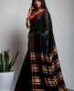 Dhupian Silk Saree in Black color