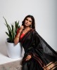 Dhupian Silk Saree in Black color