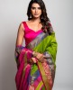 Banarasi Silk Saree in Light Parrot color