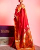 Dola Silk Saree in Yellow & Red combination