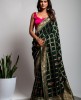 Dola Silk Saree in Z Green color