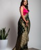 Dola Silk Saree in Z Green color