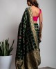 Dola Silk Saree in Z Green color