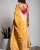 Dola Silk Saree in Light Lemon color