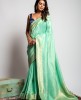 Dola Silk Saree in Sea Green color
