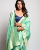 Dola Silk Saree in Sea Green color