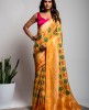 Dola Silk Saree in Light Orange color