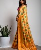 Dola Silk Saree in Light Orange color