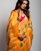 Dola Silk Saree in Light Orange color
