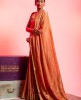 Monga Silk Saree in Light Orange color