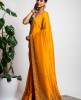 Dola Silk Saree in Light Lemon color