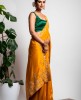 Dola Silk Saree in Light Lemon color