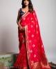 Dola Silk Saree in Red color