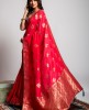 Dola Silk Saree in Red color
