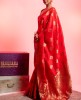 Dola Silk Saree in Red color