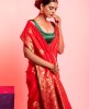 Dola Silk Saree in Red color