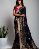 Dola Silk Saree in Blue color
