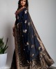 Dola Silk Saree in Blue color