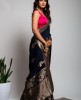 Dola Silk Saree in Blue color