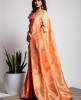 Dola Silk Saree in Peach color