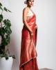 Dola Silk Saree in Red color