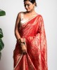 Dola Silk Saree in Red color