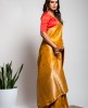Dola Silk Saree in Light Orange color