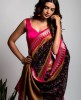 Cotton Silk Saree in Black color