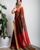 Cotton Silk Saree in Black color