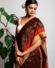 Cotton Silk Saree in Black color