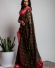 Cotton Saree in Black color