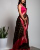 Cotton Saree in Black color