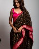 Cotton Saree in Black color