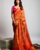 Cotton Silk Saree in Light Orange color