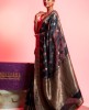 Dola Silk Saree in Black color