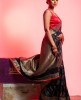 Dola Silk Saree in Black color
