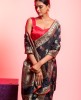Dola Silk Saree in Black color