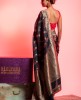 Dola Silk Saree in Black color