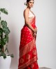Dola Silk Saree in Red color