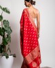 Dola Silk Saree in Red color