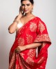 Dola Silk Saree in Red color