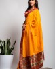 Dola Silk Saree in Yellow color