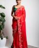 Dola Silk Saree in Red color