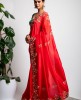 Dola Silk Saree in Red color