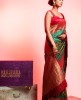 Art Banarasi Saree in Rama Green color