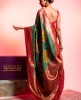 Art Banarasi Saree in Rama Green color