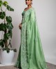 Dola Silk Saree in Green color